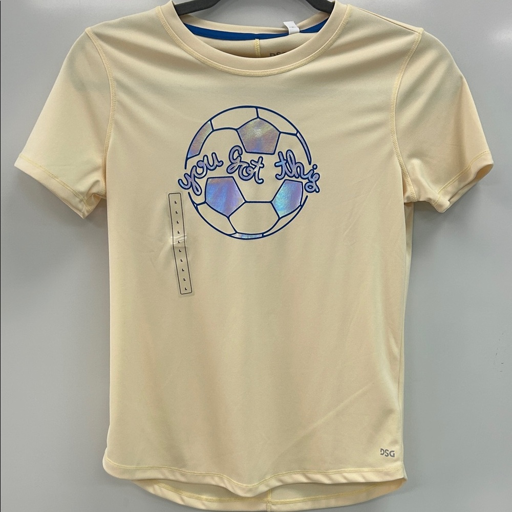 NWT DSG Kids Yellow Tee with Soccer Design